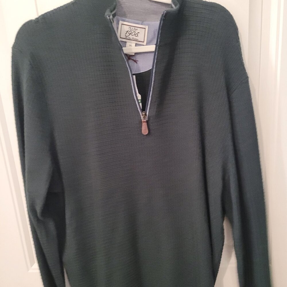 NWT Jos A Bank 1905 green sweater jacket size XLarge